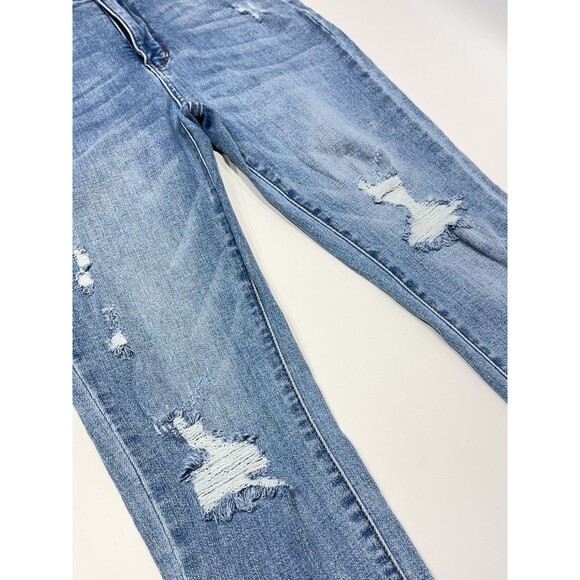 Judy Blue Control Top High Waist Skinny Ankle Jeans Distressed Women Size 11/30 - Picture 5 of 10